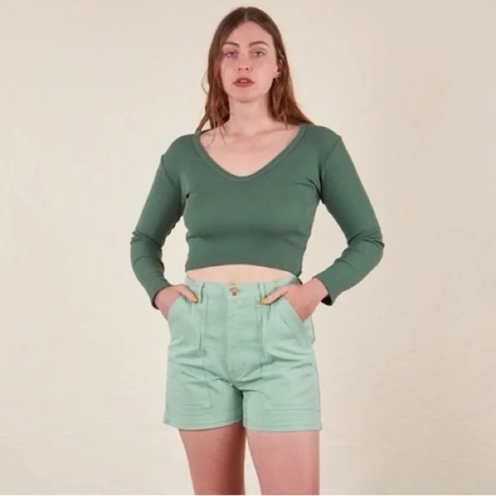 Big Bud Press work shorts sage green XXS